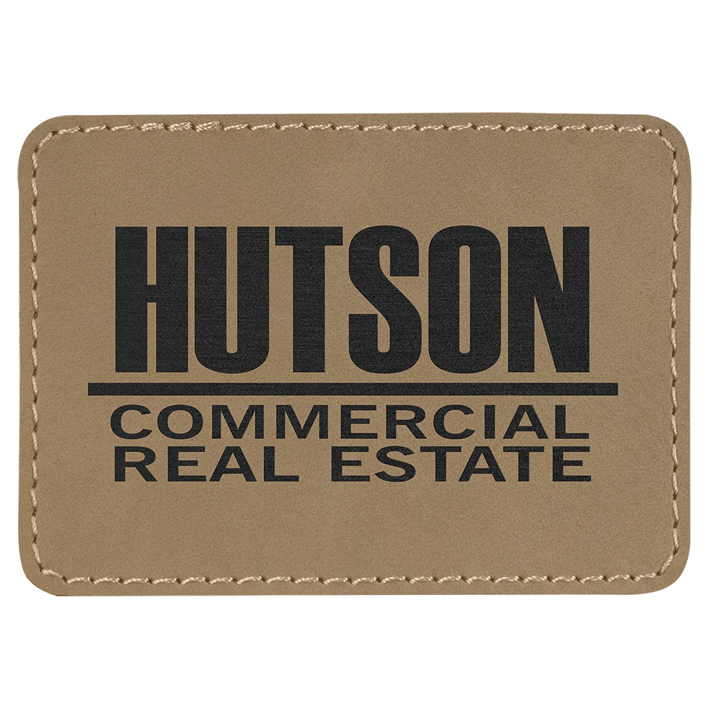 Richardson 112 Snap-back Truckers Hat with Custom Laser Engraved Rectangle Leatherette Patch - Upload Your Logo, Brand, or Image