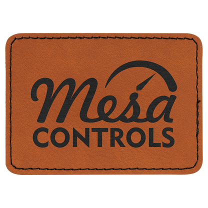 Richardson 112 Snap-back Truckers Hat with Custom Laser Engraved Rectangle Leatherette Patch - Upload Your Logo, Brand, or Image