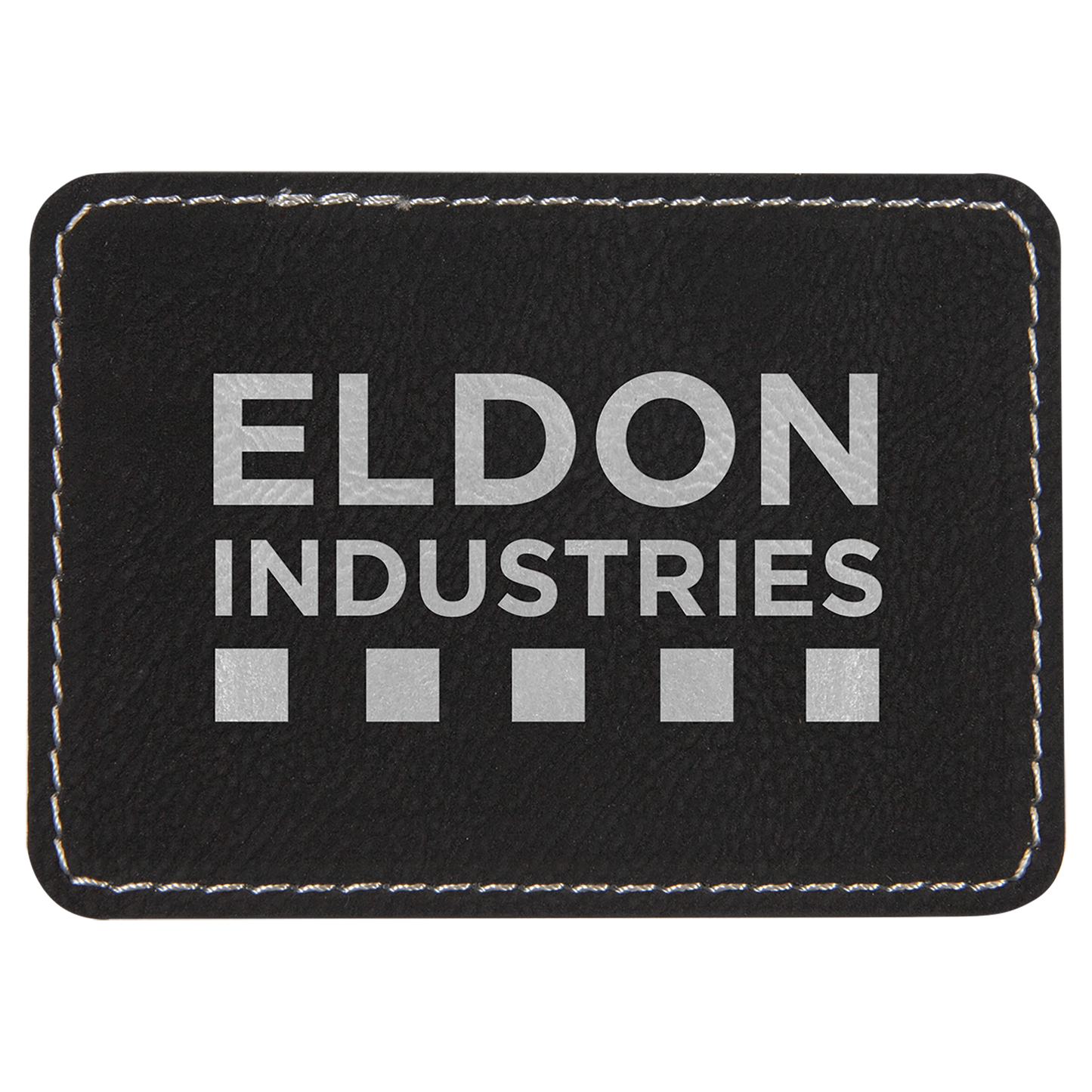 Richardson 112 Snap-back Truckers Hat with Custom Laser Engraved Rectangle Leatherette Patch - Upload Your Logo, Brand, or Image