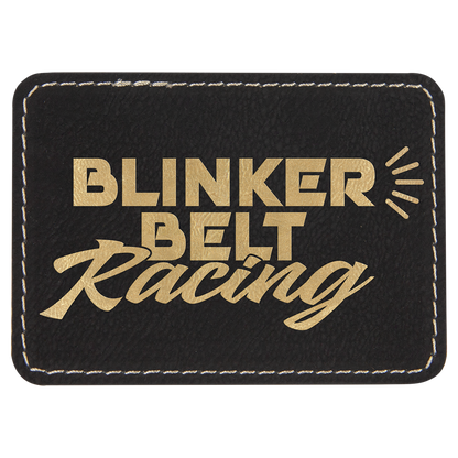 Richardson 112 Snap-back Truckers Hat with Custom Laser Engraved Rectangle Leatherette Patch - Upload Your Logo, Brand, or Image