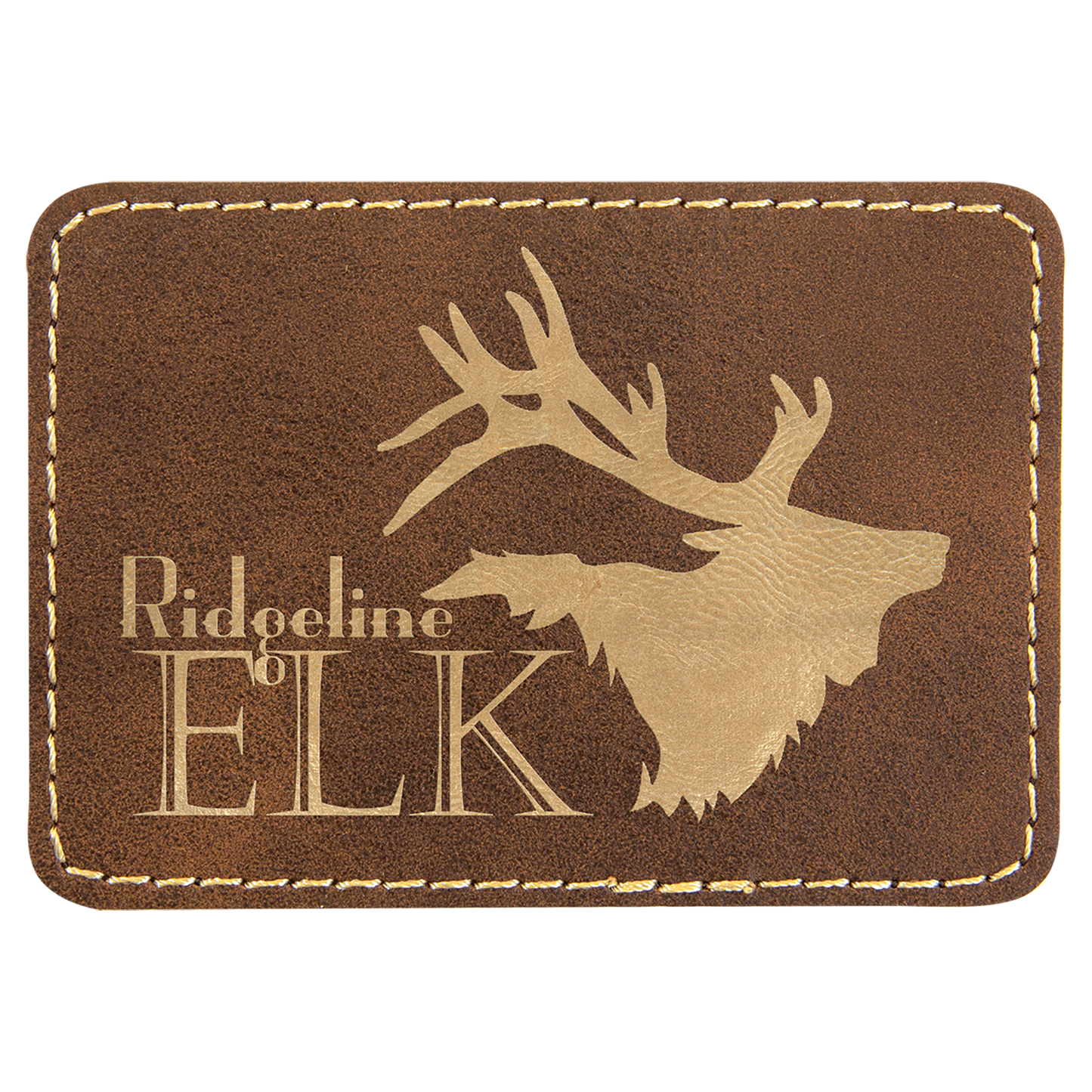 Richardson 112 Snap-back Truckers Hat with Custom Laser Engraved Rectangle Leatherette Patch - Upload Your Logo, Brand, or Image