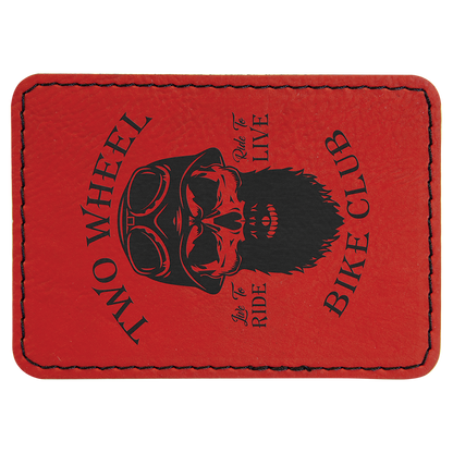 Richardson 112 Snap-back Truckers Hat with Custom Laser Engraved Rectangle Leatherette Patch - Upload Your Logo, Brand, or Image