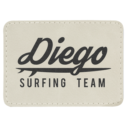 Richardson 112 Snap-back Truckers Hat with Custom Laser Engraved Rectangle Leatherette Patch - Upload Your Logo, Brand, or Image