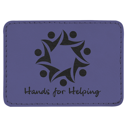 Richardson 112 Snap-back Truckers Hat with Custom Laser Engraved Rectangle Leatherette Patch - Upload Your Logo, Brand, or Image