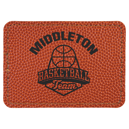 Richardson 112 Snap-back Truckers Hat with Custom Laser Engraved Rectangle Leatherette Patch - Upload Your Logo, Brand, or Image