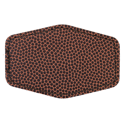 Richardson 112 Snap-back Truckers Hat with Custom Laser Engraved Hexagon Leatherette Patch - Upload Your Logo, Brand, or Image