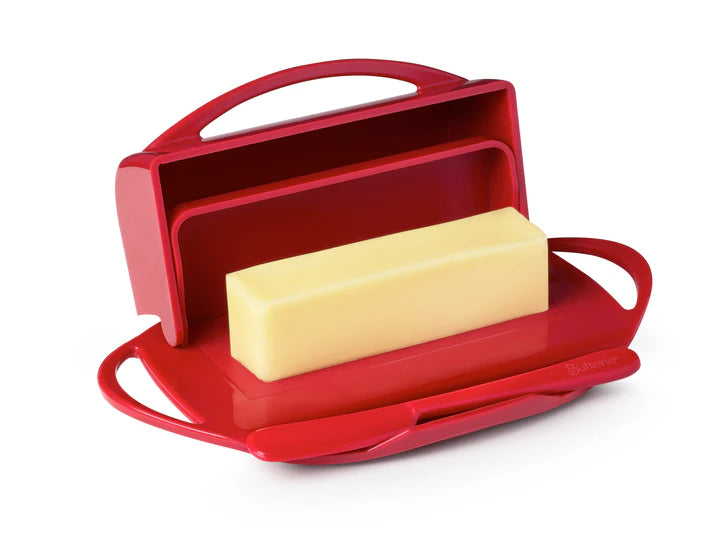 Butterie Butter Dish with attached Flip-Top Lid