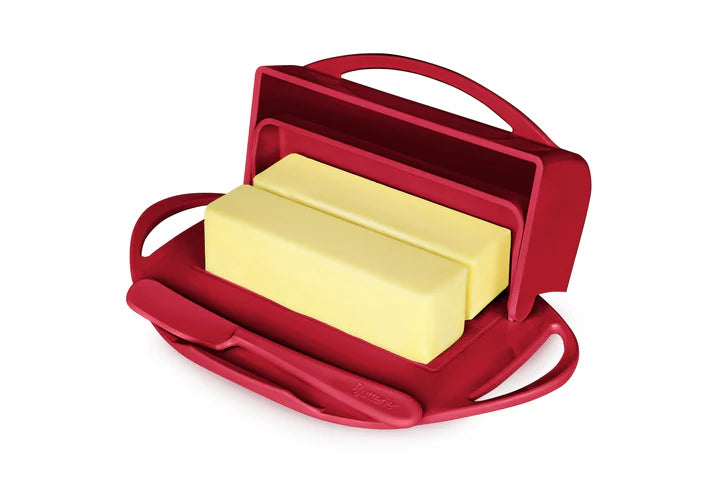 Butterie Butter Dish with attached Flip-Top Lid
