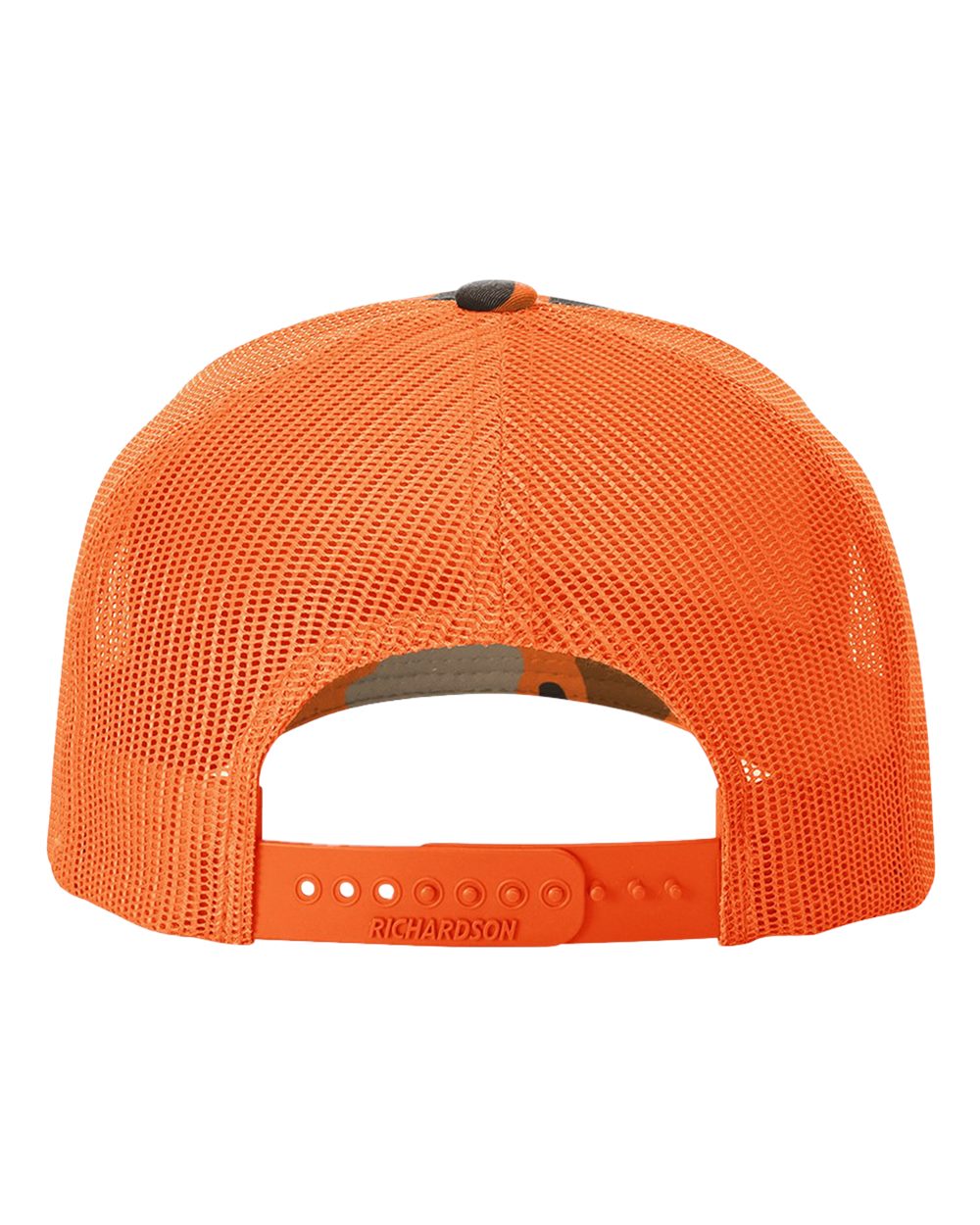 Richardson 112PFP Duck Camo Series - Snap-back Truckers Hat - Custom Branded Laser Engraved Leatherette Patch