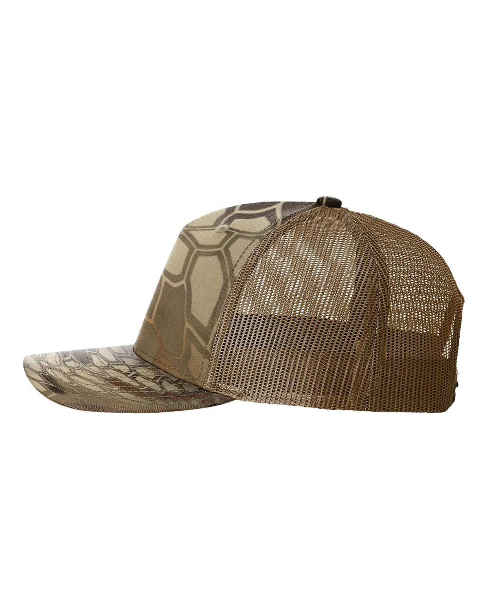 Richardson 112PFP Kryptek Series - Snap-back Truckers Hat - Custom Branded Laser Engraved Leatherette Patch