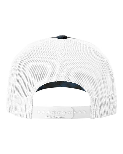 Richardson 112PFP Kryptek Series - Snap-back Truckers Hat - Custom Branded Laser Engraved Leatherette Patch