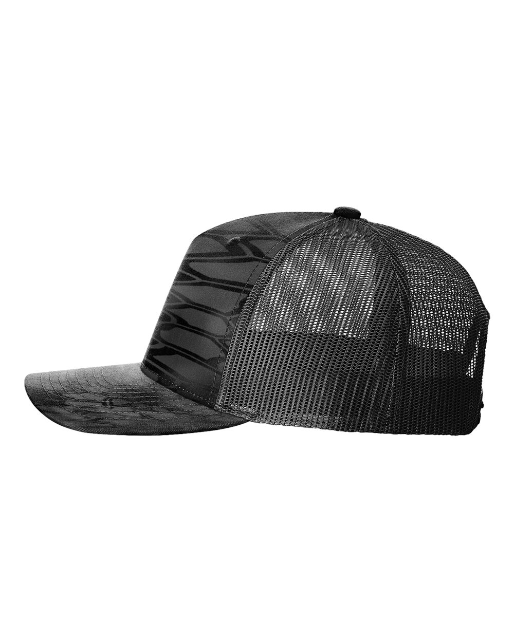 Richardson 112PFP Kryptek Series - Snap-back Truckers Hat - Custom Branded Laser Engraved Leatherette Patch