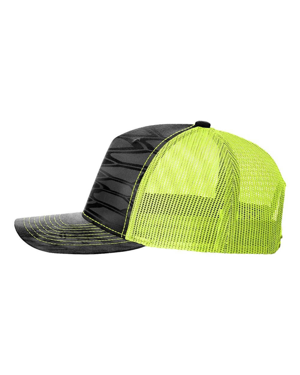 Richardson 112PFP Kryptek Series - Snap-back Truckers Hat - Custom Branded Laser Engraved Leatherette Patch