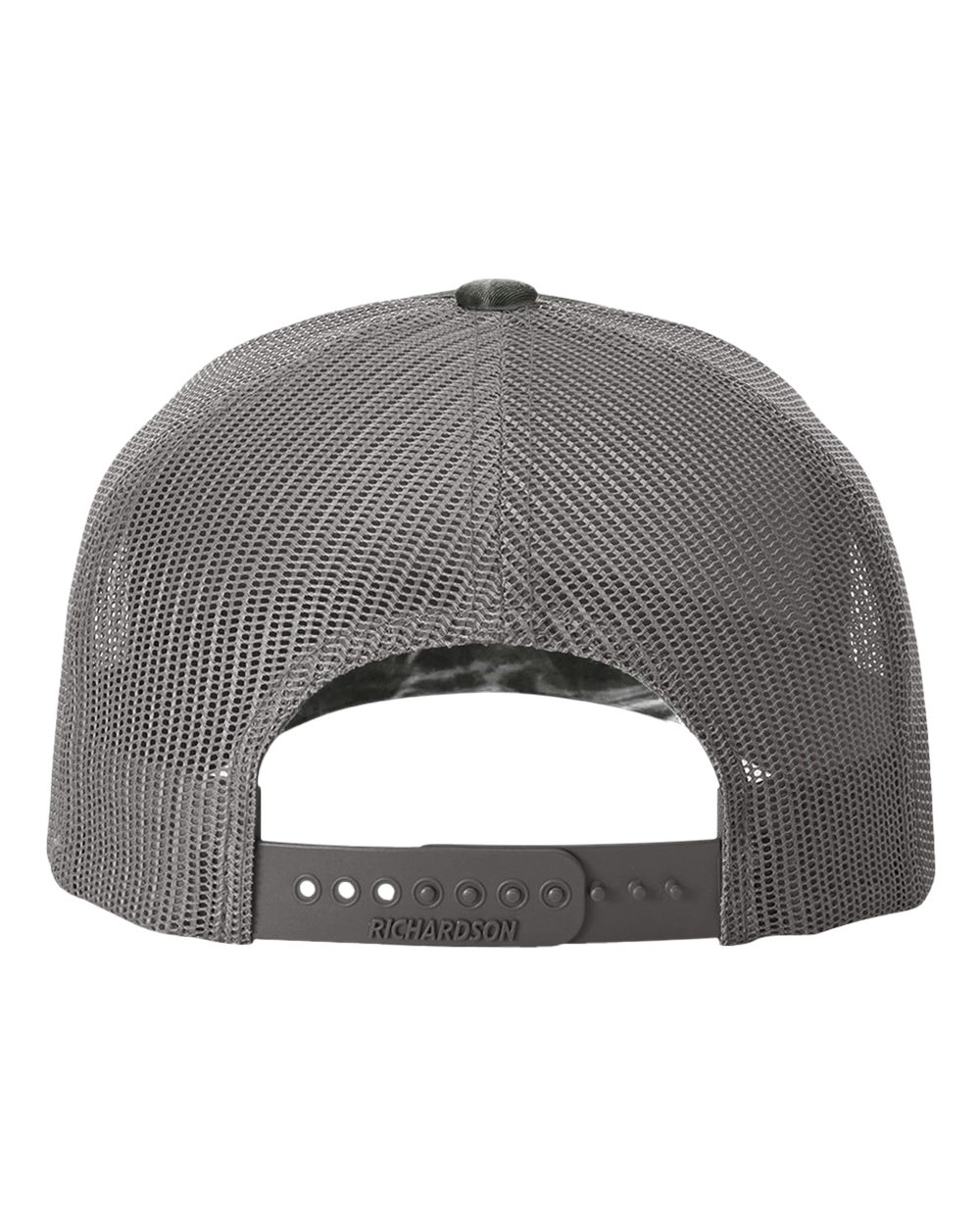 Richardson 112PFP Mossy Oak Series - Snap-back Truckers Hat - Custom Branded Laser Engraved Leatherette Patch