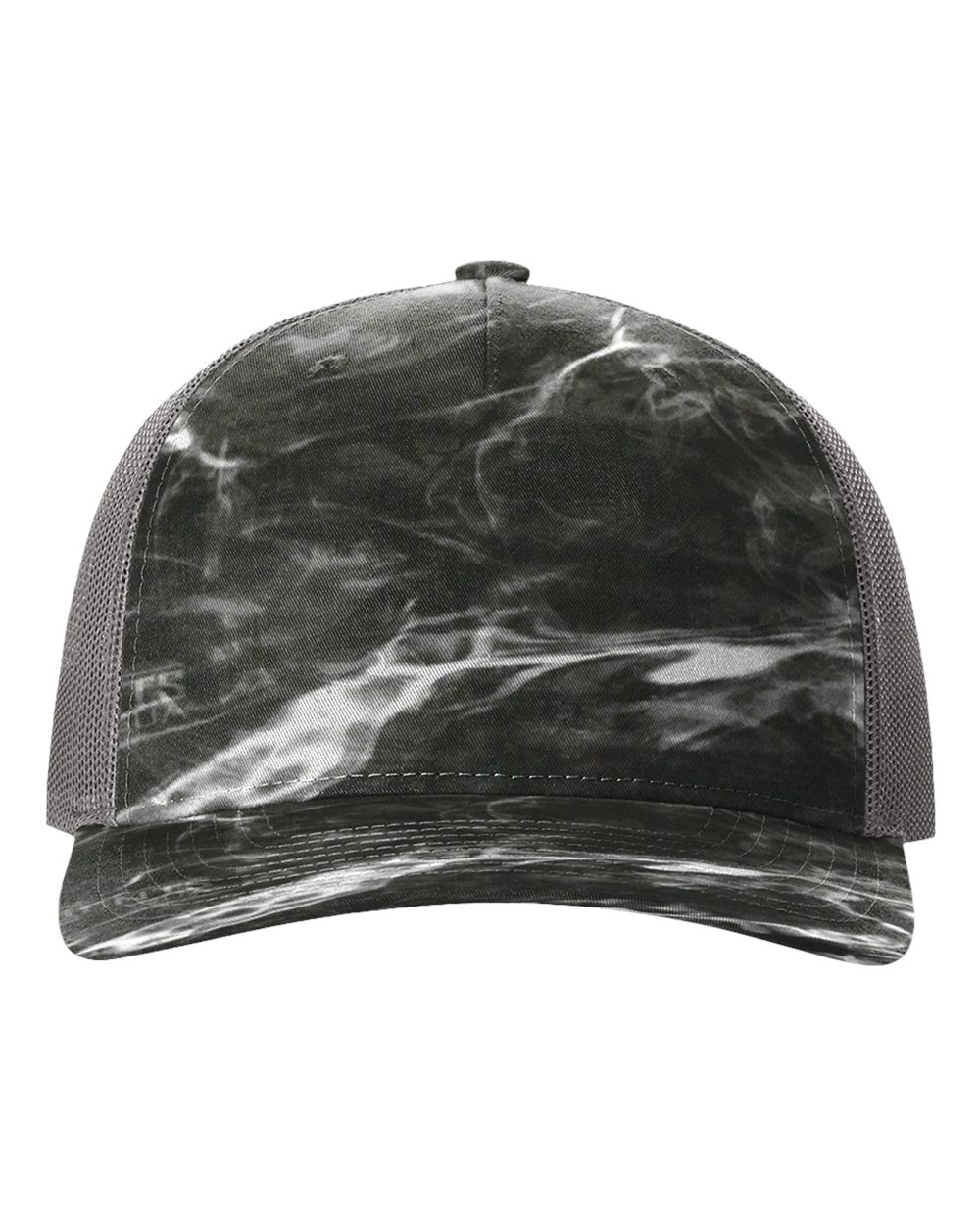 Richardson 112PFP Mossy Oak Series - Snap-back Truckers Hat - Custom Branded Laser Engraved Leatherette Patch