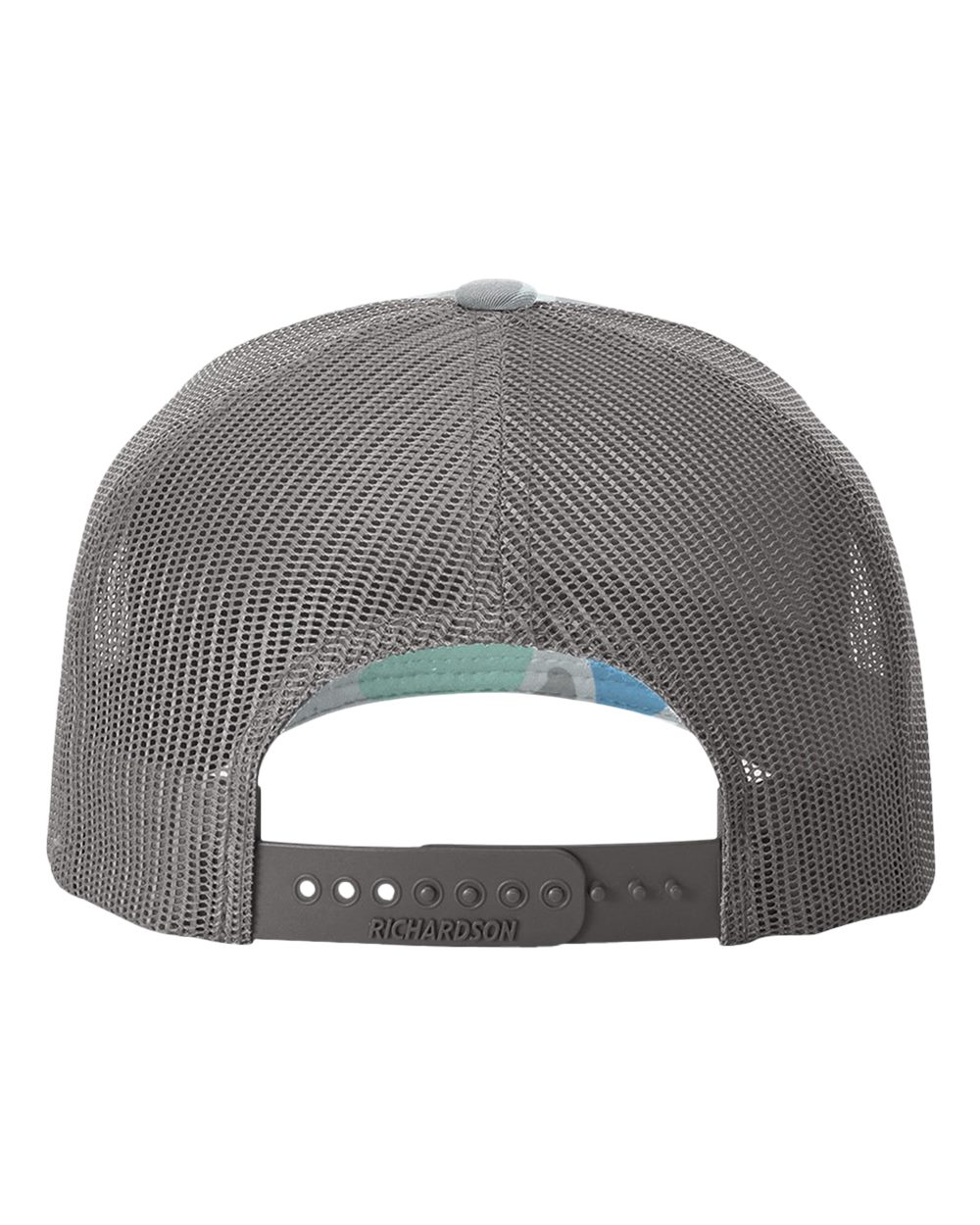 Richardson 112PFP Duck Camo Series - Snap-back Truckers Hat - Custom Branded Laser Engraved Leatherette Patch