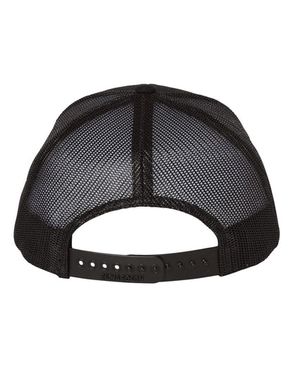 Richardson 112 Youth Snap-back Truckers Hat with Custom Branded Laser Engraved Leatherette Patch