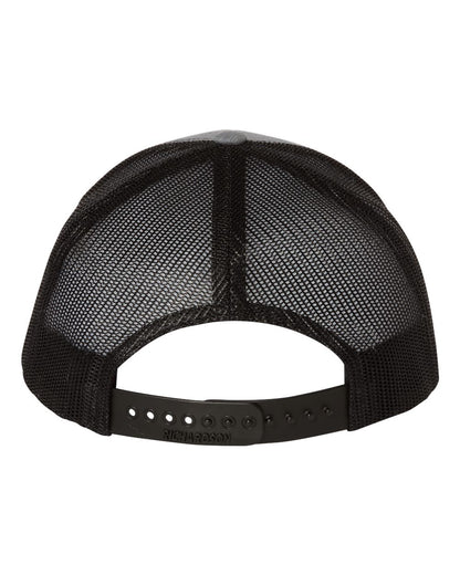 Richardson 112 Youth Snap-back Truckers Hat with Custom Branded Laser Engraved Leatherette Patch