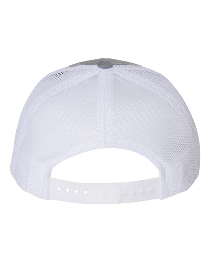 Richardson 112 Youth Snap-back Truckers Hat with Custom Branded Laser Engraved Leatherette Patch