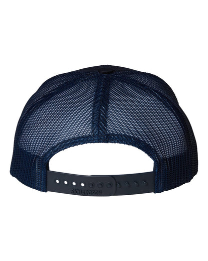 Richardson 112 Youth Snap-back Truckers Hat with Custom Branded Laser Engraved Leatherette Patch