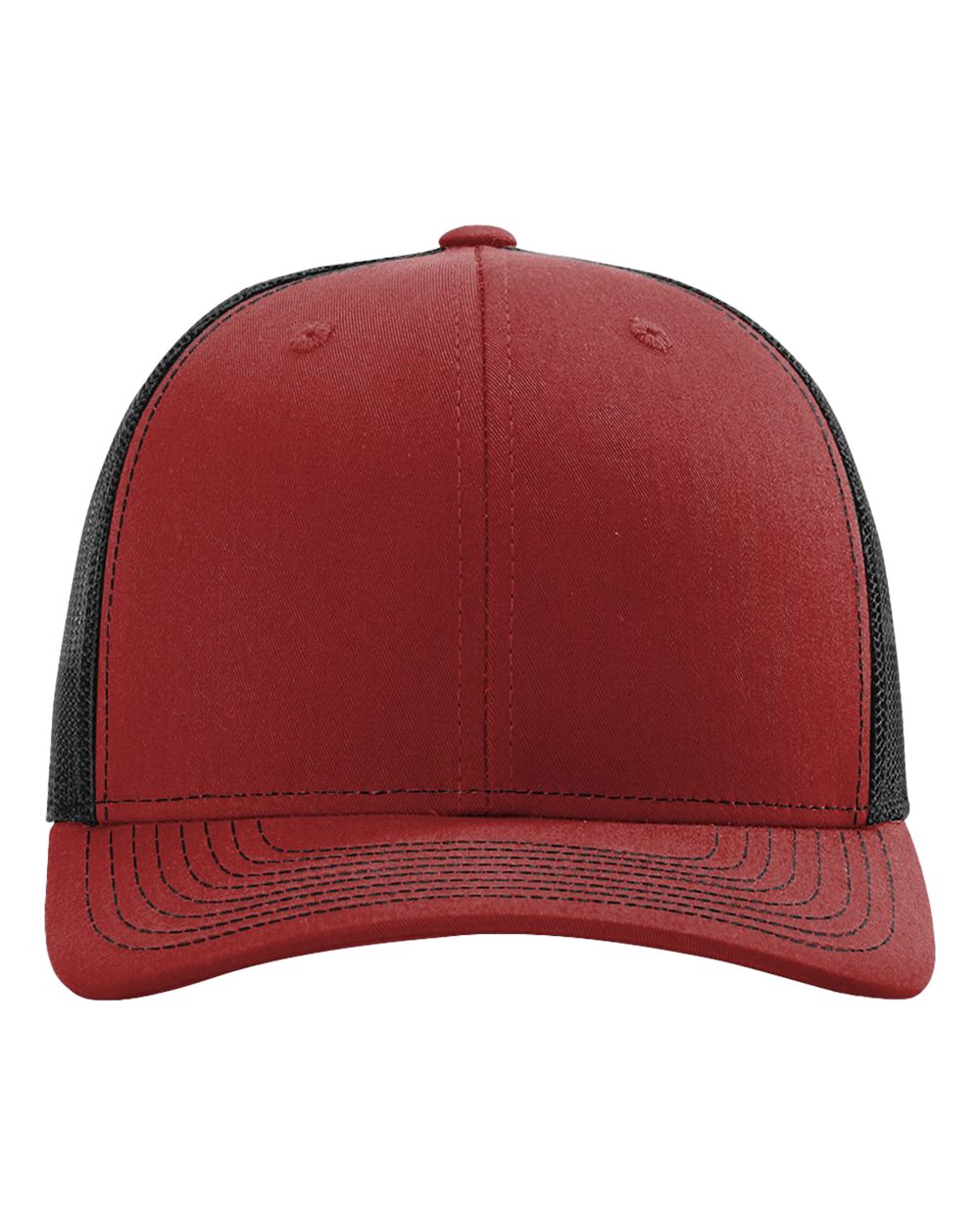 Richardson 112 Snap-back Truckers Hat with Custom Laser Engraved Rectangle Leatherette Patch - Upload Your Logo, Brand, or Image