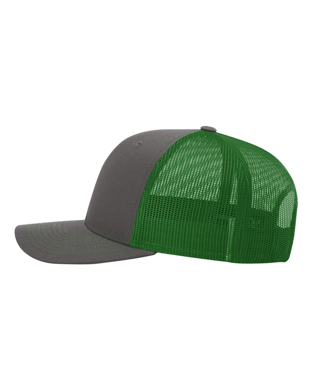 Richardson 112 Snap-back Truckers Hat with Custom Laser Engraved Rectangle Leatherette Patch - Upload Your Logo, Brand, or Image