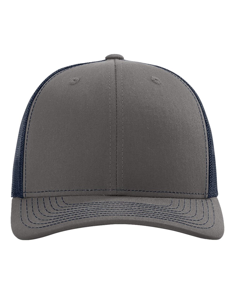 Richardson 112 Snap-back Truckers Hat with Custom Laser Engraved Rectangle Leatherette Patch - Upload Your Logo, Brand, or Image