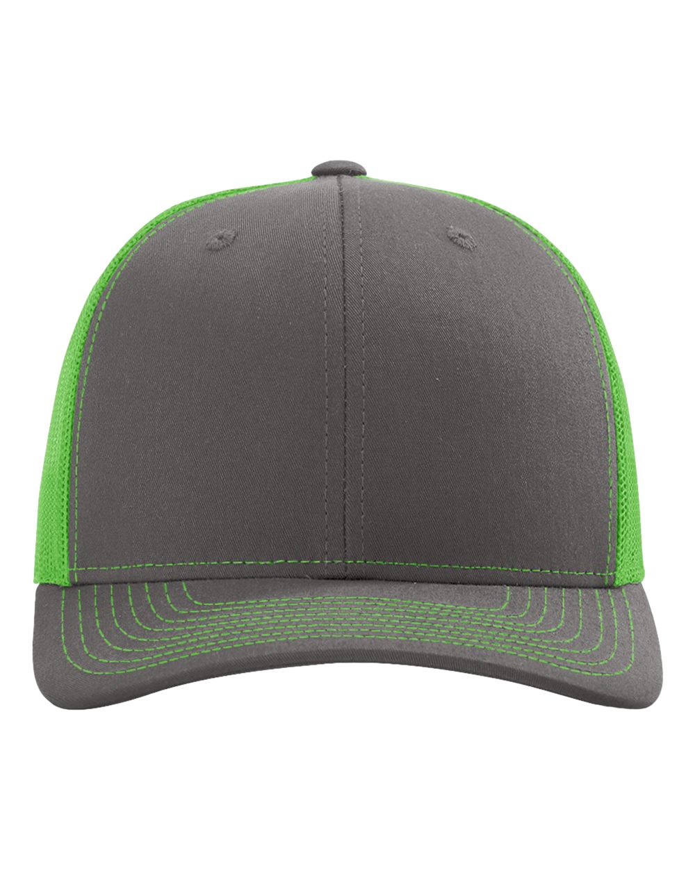 Richardson 112 Snap-back Truckers Hat with Custom Laser Engraved Rectangle Leatherette Patch - Upload Your Logo, Brand, or Image