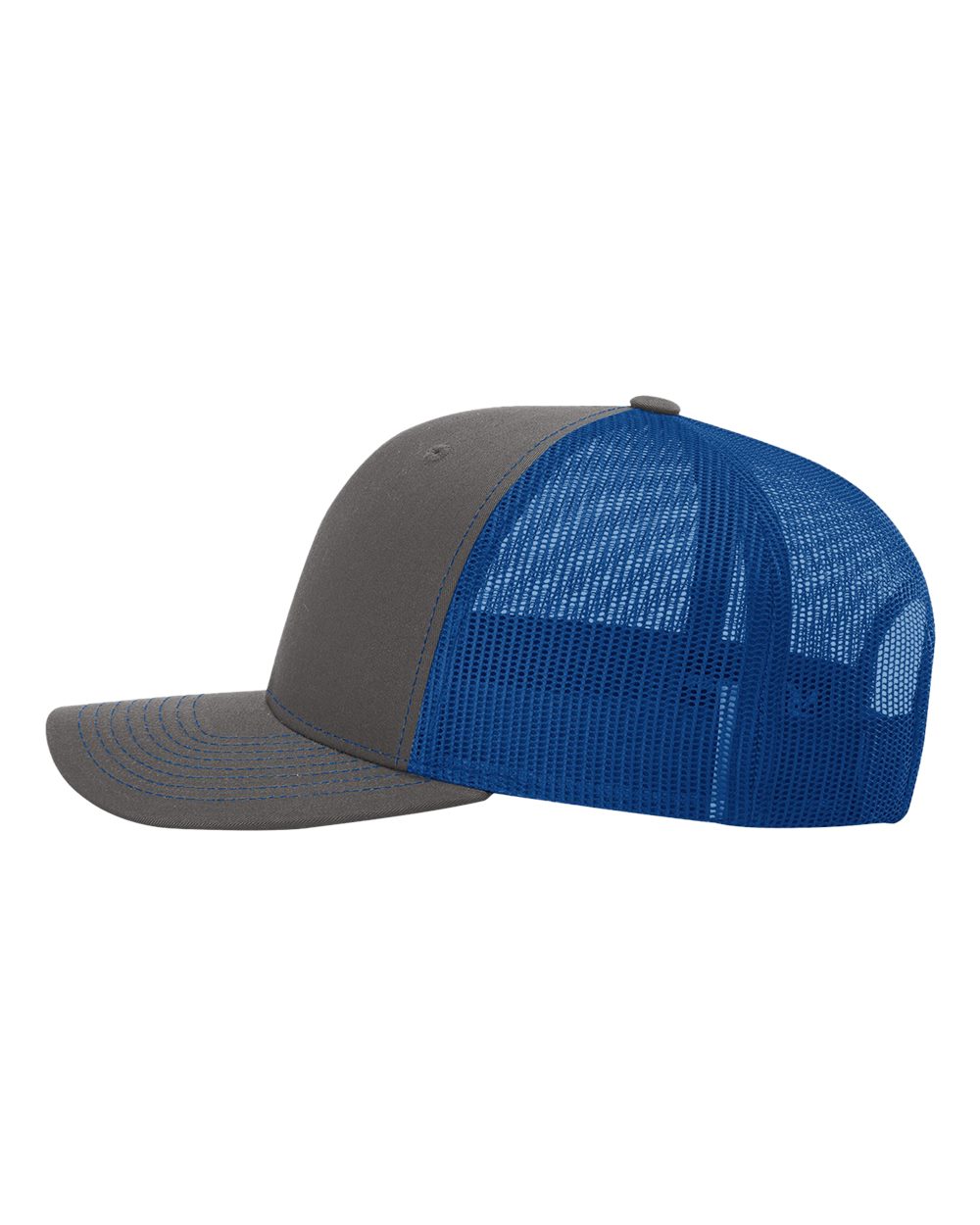 Richardson 112 Snap-back Truckers Hat with Custom Laser Engraved Rectangle Leatherette Patch - Upload Your Logo, Brand, or Image