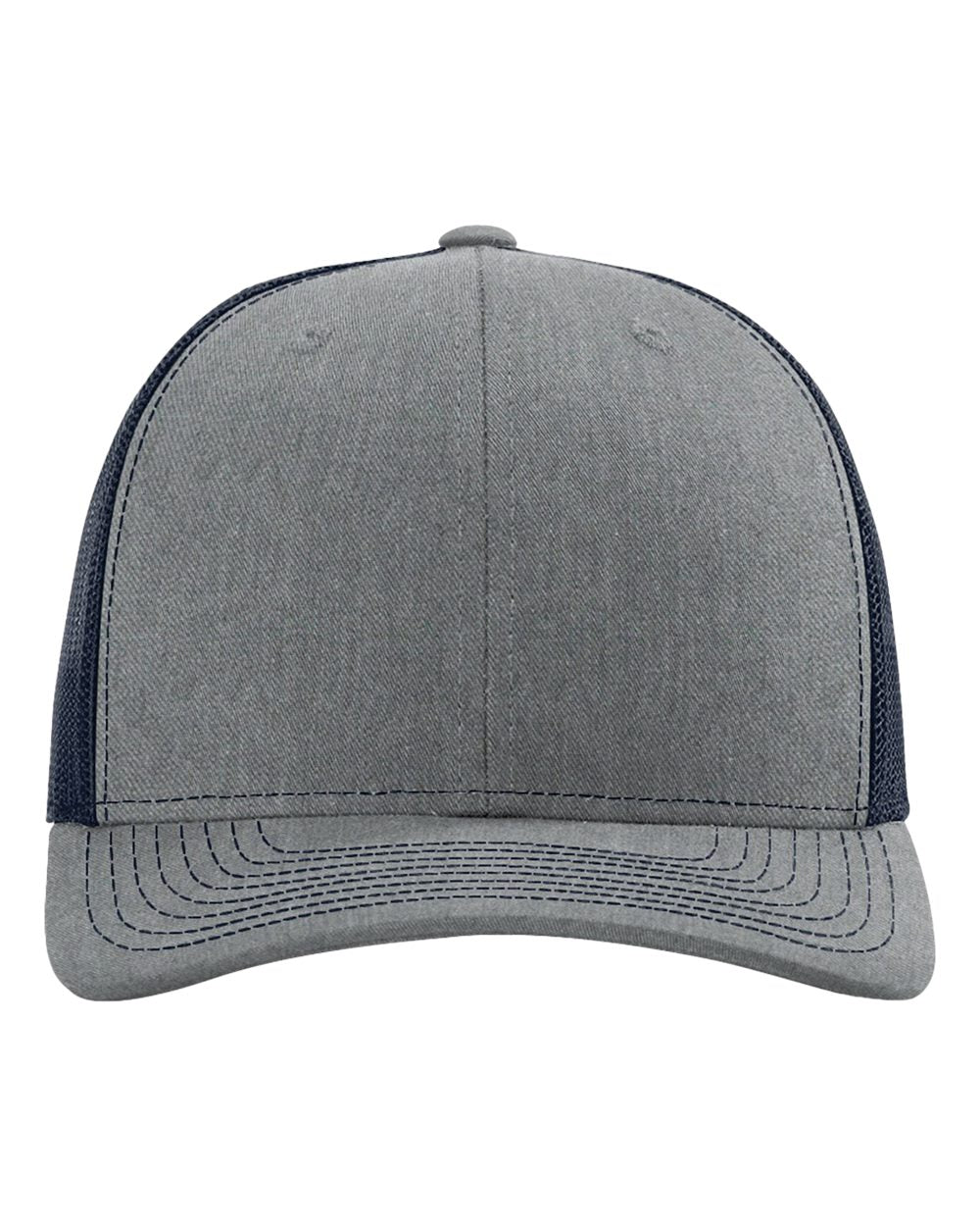 Richardson 112 Snap-back Truckers Hat with Custom Laser Engraved Rectangle Leatherette Patch - Upload Your Logo, Brand, or Image