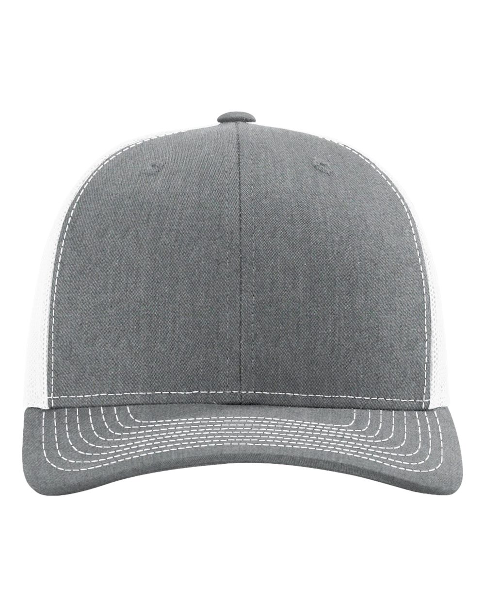 Richardson 112 Snap-back Truckers Hat with Custom Laser Engraved Rectangle Leatherette Patch - Upload Your Logo, Brand, or Image