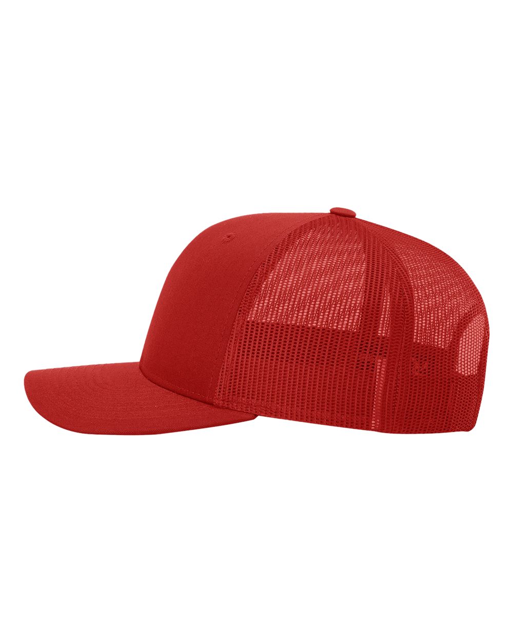 Richardson 112 Snap-back Truckers Hat with Custom Laser Engraved Rectangle Leatherette Patch - Upload Your Logo, Brand, or Image