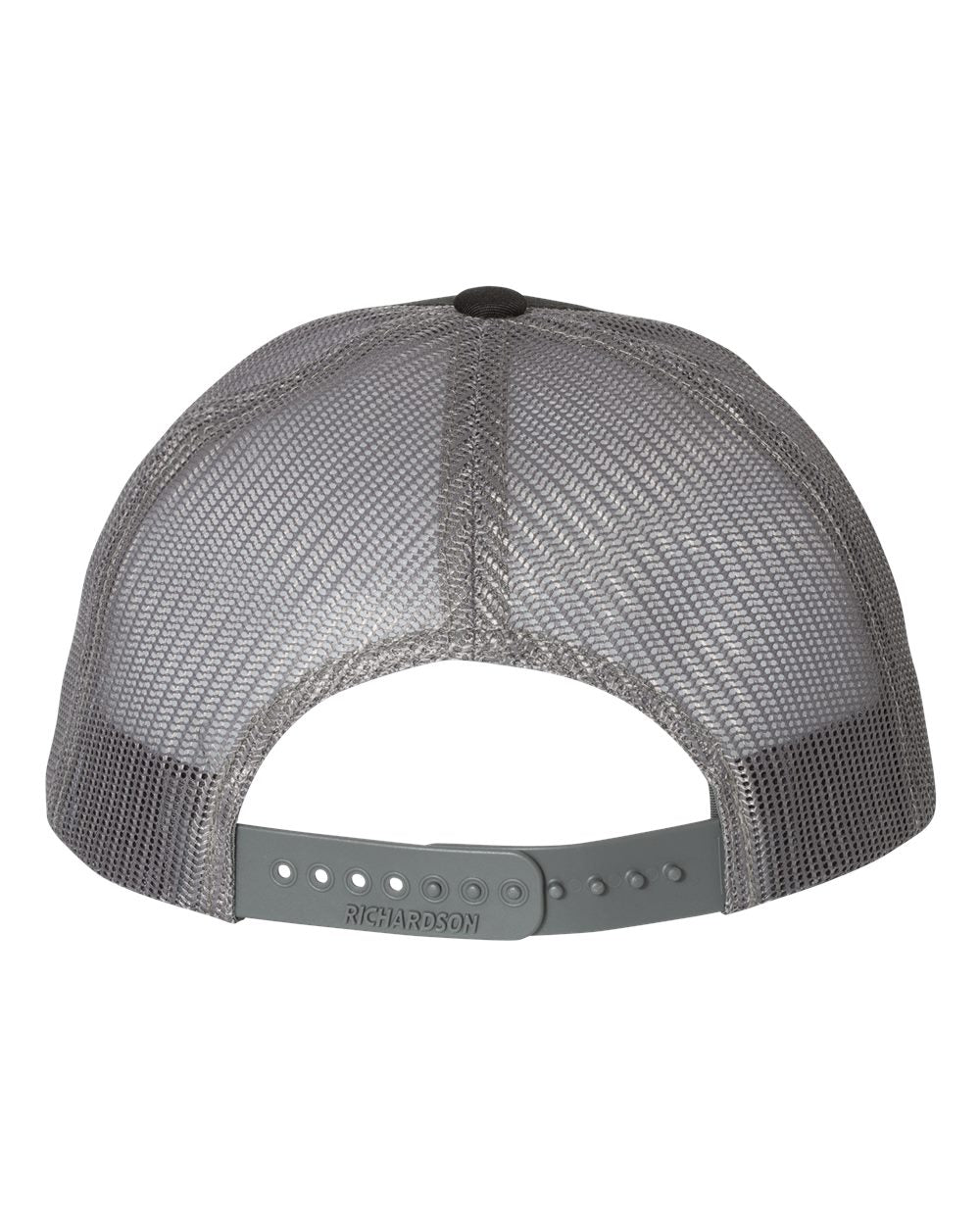 Richardson 115 Low Profile Snap-back Truckers Hat with Custom Branded Laser Engraved Leatherette Patch