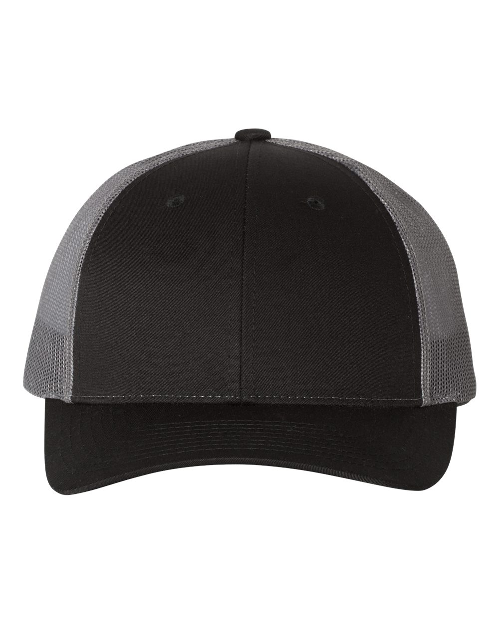 Richardson 115 Low Profile Snap-back Truckers Hat with Custom Branded Laser Engraved Leatherette Patch