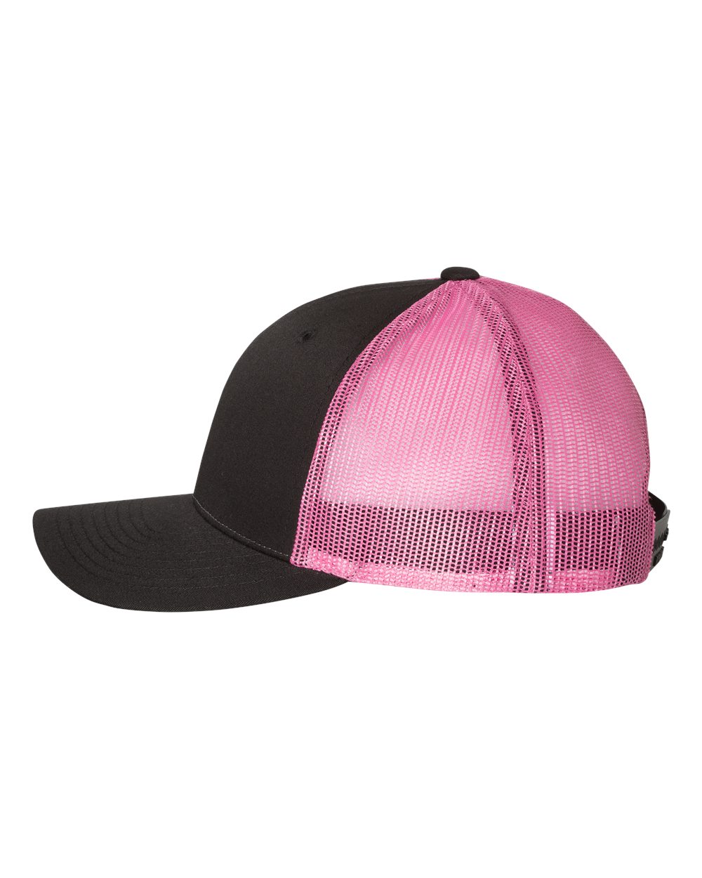 Richardson 115 Low Profile Snap-back Truckers Hat with Custom Branded Laser Engraved Leatherette Patch