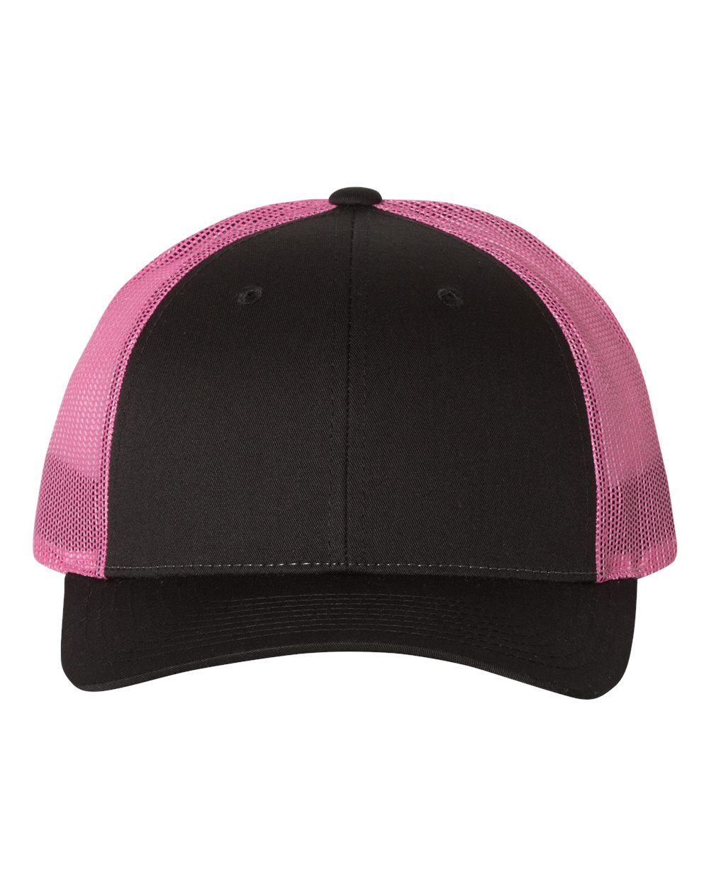 Richardson 115 Low Profile Snap-back Truckers Hat with Custom Branded Laser Engraved Leatherette Patch