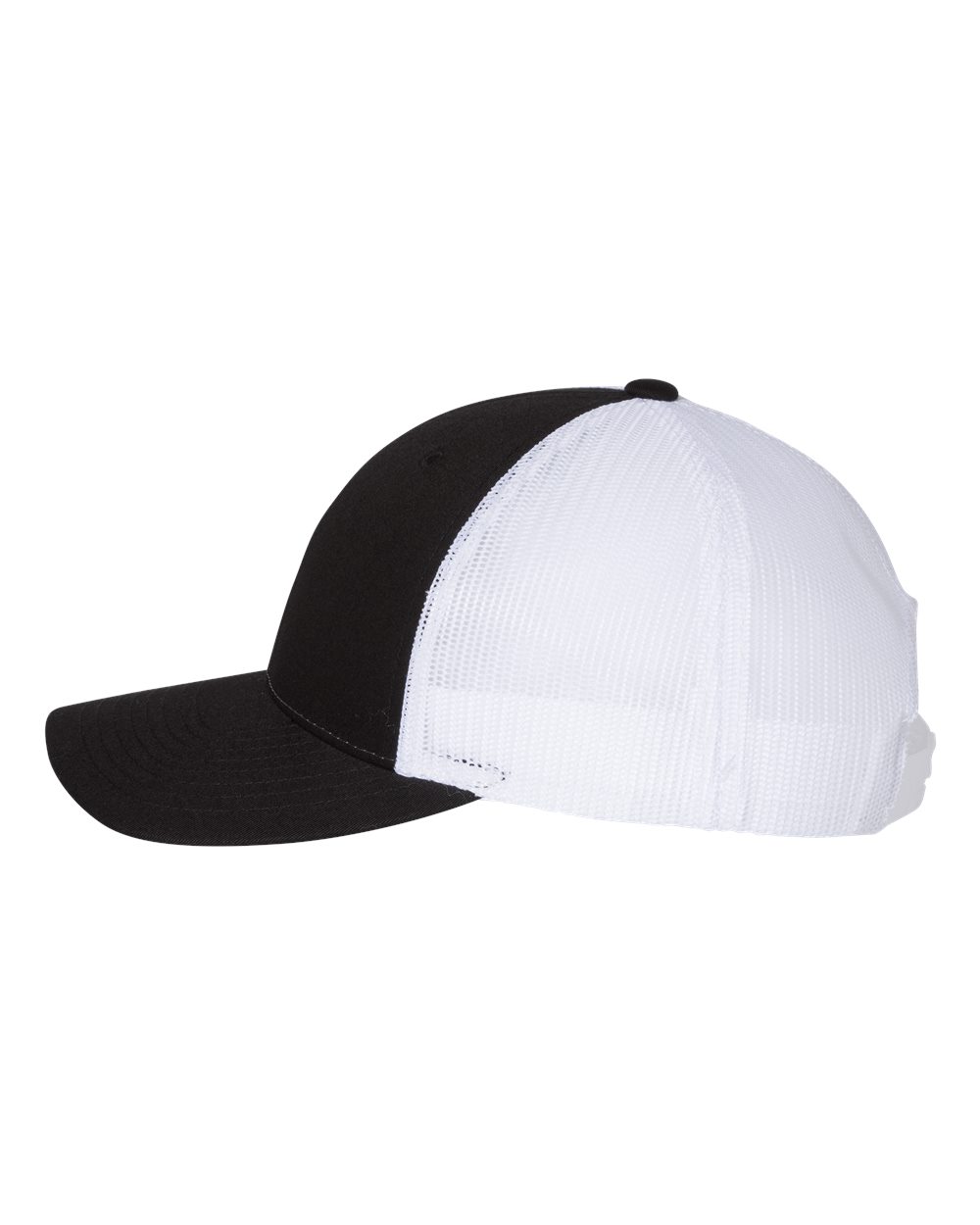 Richardson 115 Low Profile Snap-back Truckers Hat with Custom Branded Laser Engraved Leatherette Patch