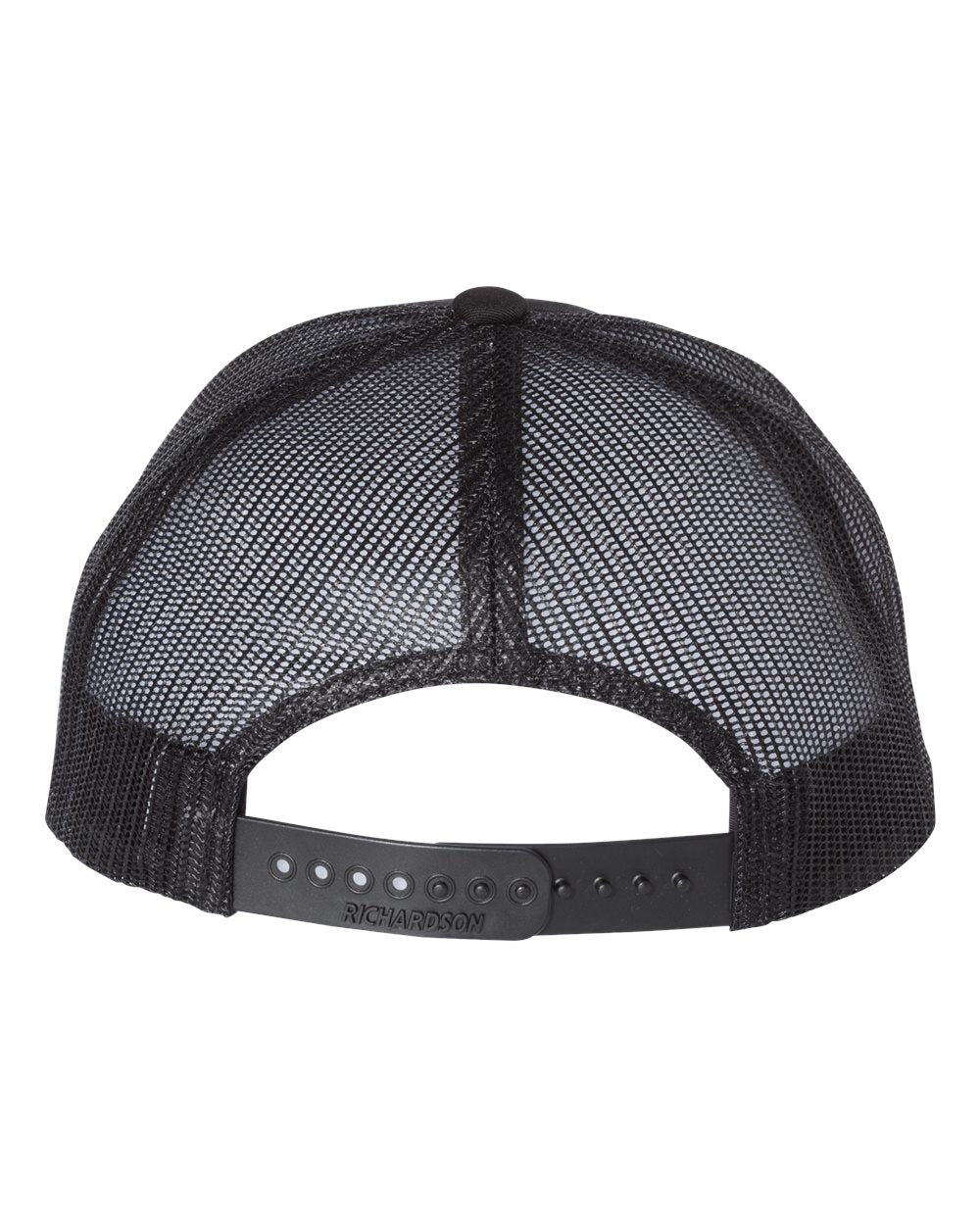 Richardson 115 Low Profile Snap-back Truckers Hat with Custom Branded Laser Engraved Leatherette Patch