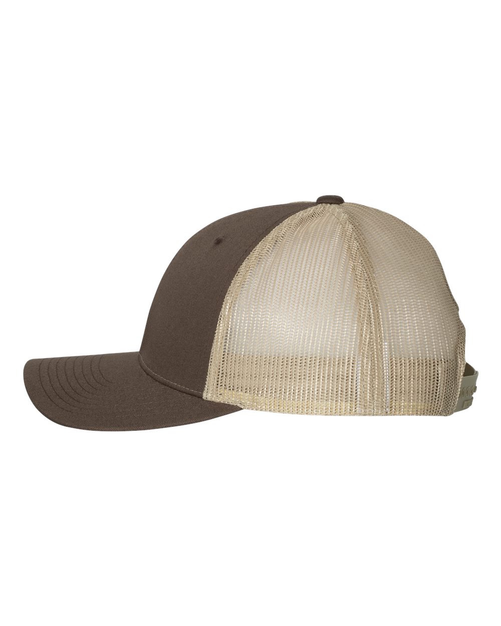 Richardson 115 Low Profile Snap-back Truckers Hat with Custom Branded Laser Engraved Leatherette Patch