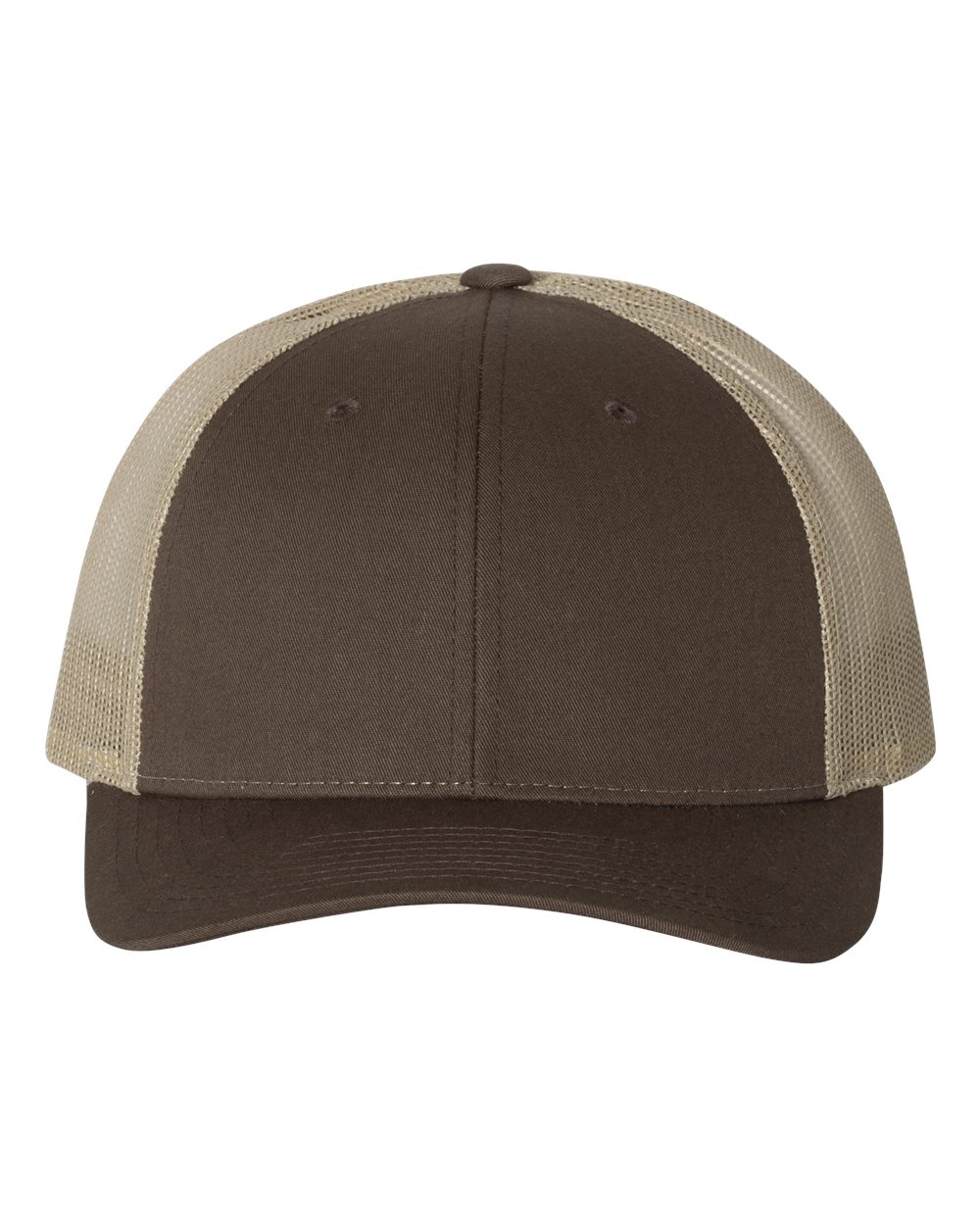 Richardson 115 Low Profile Snap-back Truckers Hat with Custom Branded Laser Engraved Leatherette Patch