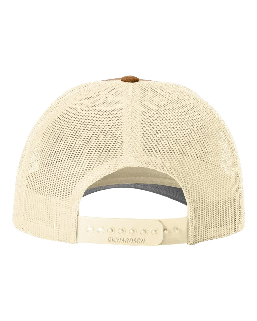 Richardson 115 Low Profile Snap-back Truckers Hat with Custom Branded Laser Engraved Leatherette Patch