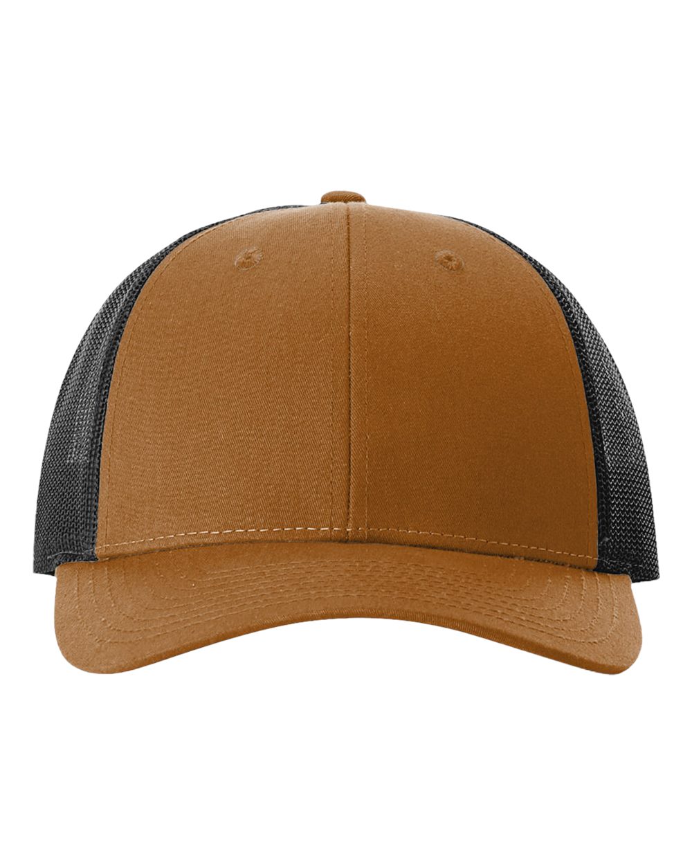 Richardson 115 Low Profile Snap-back Truckers Hat with Custom Branded Laser Engraved Leatherette Patch
