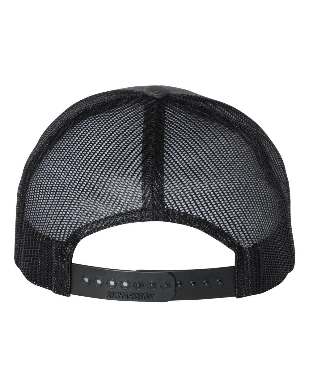Richardson 115 Low Profile Snap-back Truckers Hat with Custom Branded Laser Engraved Leatherette Patch