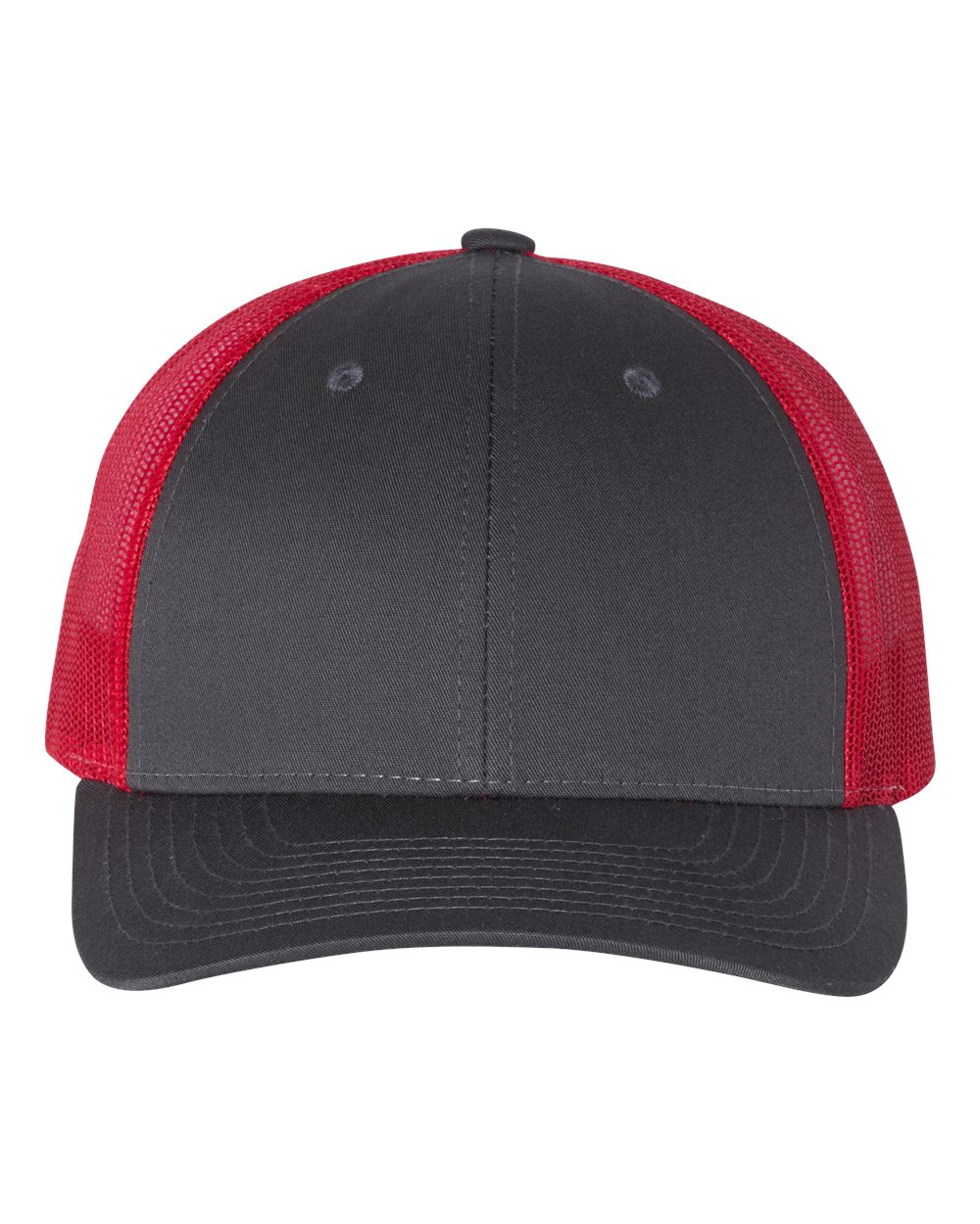 Richardson 115 Low Profile Snap-back Truckers Hat with Custom Branded Laser Engraved Leatherette Patch