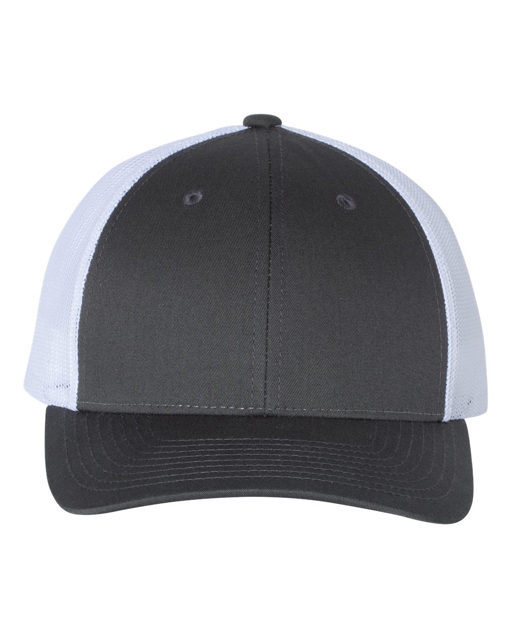 Richardson 115 Low Profile Snap-back Truckers Hat with Custom Branded Laser Engraved Leatherette Patch