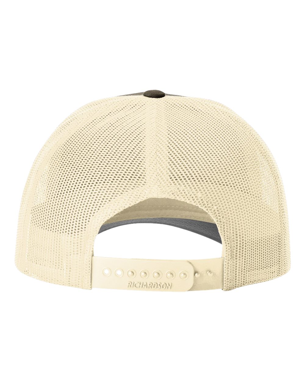 Richardson 115 Low Profile Snap-back Truckers Hat with Custom Branded Laser Engraved Leatherette Patch