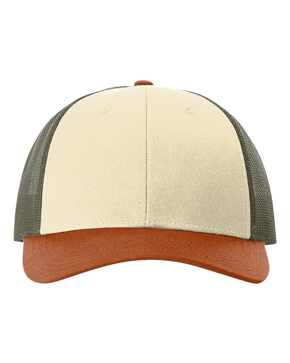 Richardson 115 Low Profile Snap-back Truckers Hat with Custom Branded Laser Engraved Leatherette Patch