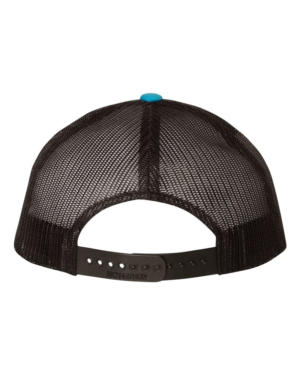 Richardson 115 Low Profile Snap-back Truckers Hat with Custom Branded Laser Engraved Leatherette Patch