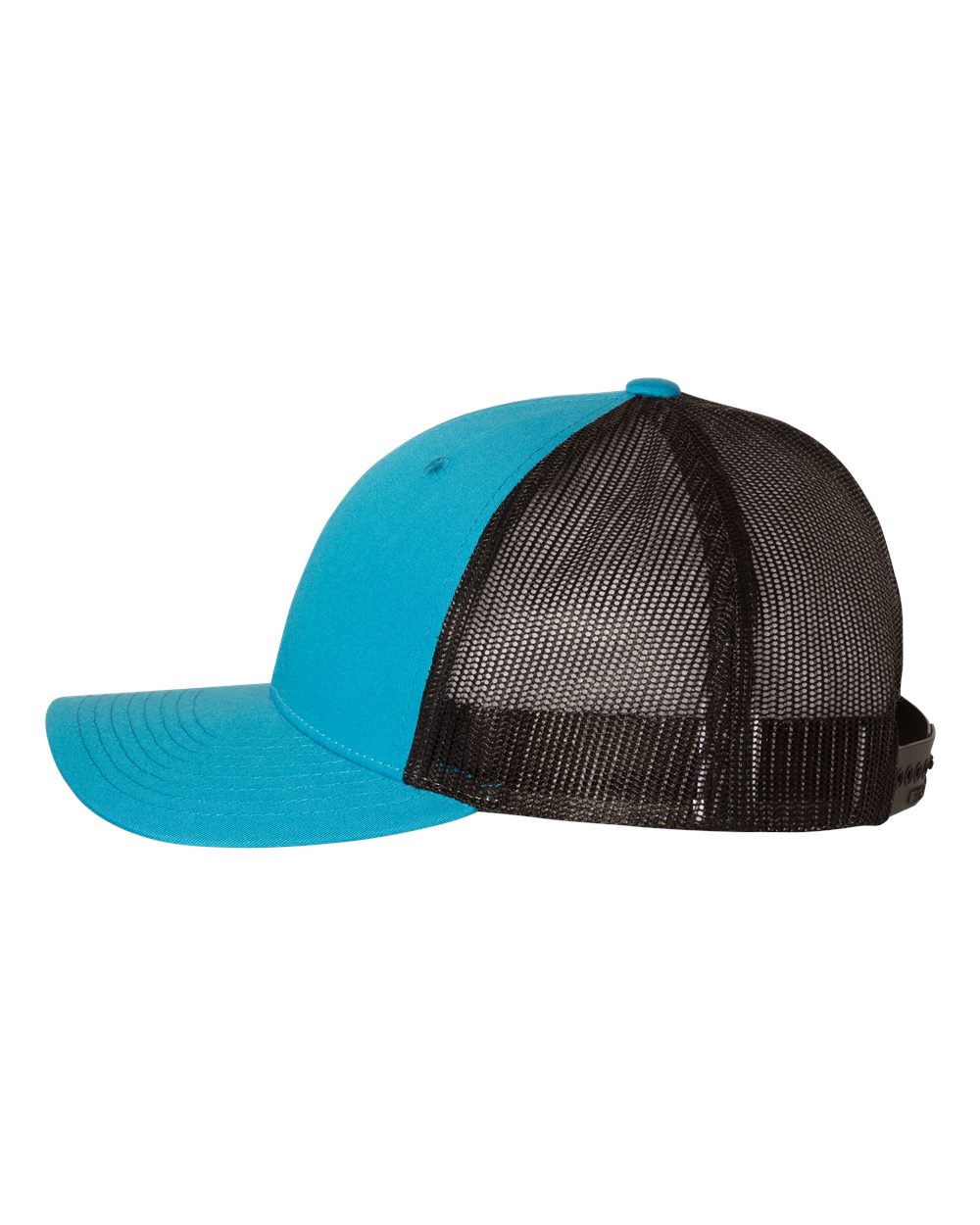 Richardson 115 Low Profile Snap-back Truckers Hat with Custom Branded Laser Engraved Leatherette Patch