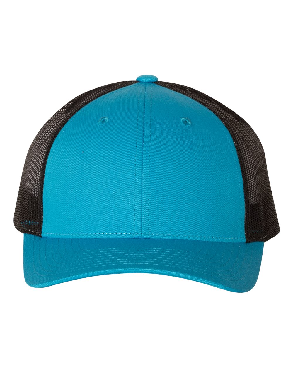 Richardson 115 Low Profile Snap-back Truckers Hat with Custom Branded Laser Engraved Leatherette Patch